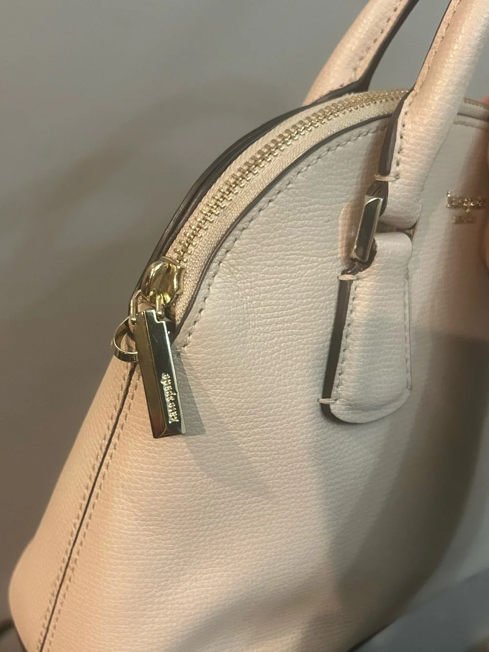 kate spade Cream Dome Satchel with Top Handles & Strap ♠️